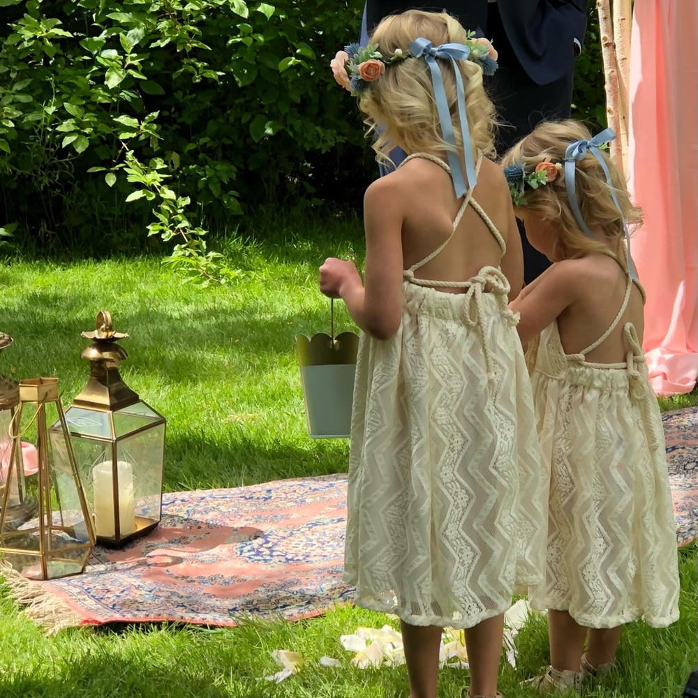 Sister dress set, sizes 5T and 3T